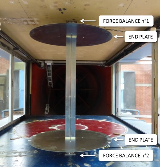 Views from the wind-tunnel inlet of the section model used to reproduce the 2D systems 